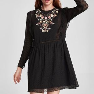 Zara embroider floral dress